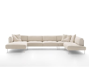 ROD SYSTEM - Sectional fabric sofa by Living Divani