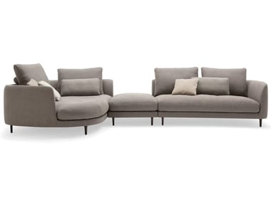 ROLF BENZ 555 KUMO - Corner sectional fabric sofa by Rolf Benz