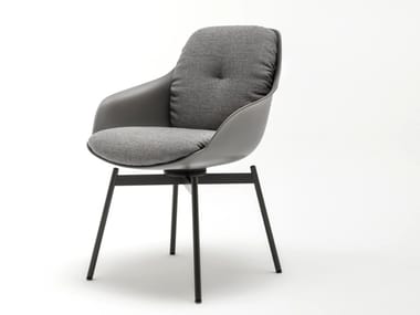 ROLF BENZ 600 - Chair with armrests by Rolf Benz