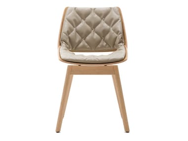 ROLF BENZ 650 - Chair with integrated cushion by Rolf Benz