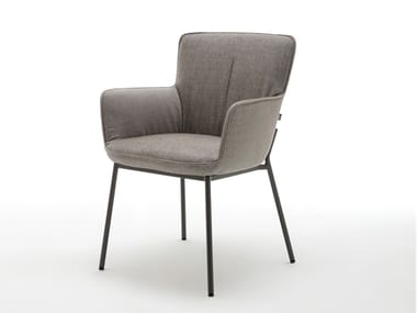 ROLF BENZ 655 - Upholstered fabric chair with armrests by Rolf Benz