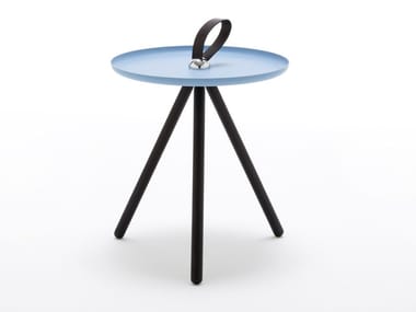 ROLF BENZ 973 - Round wooden side table by Rolf Benz