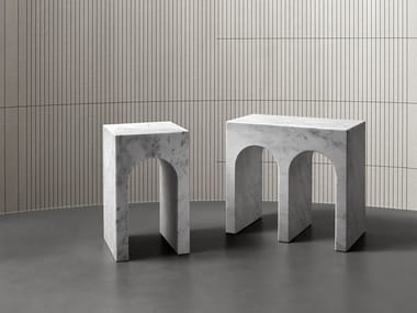 ROMA - Rectangular marble coffee table by Antonio Lupi Design