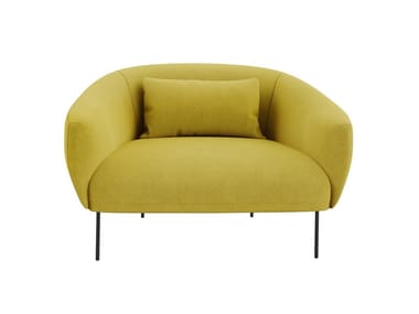 ROMA - Fabric armchair with armrests by Tacchini