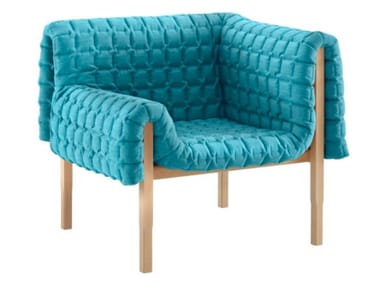 RUCH? - Fabric easy chair with armrests by Ligne Roset