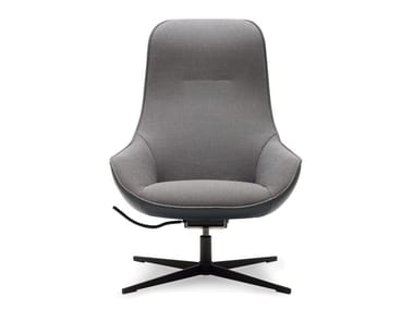 ROLF BENZ 582 MEG - Recliner armchair with 4-spoke base by Rolf Benz