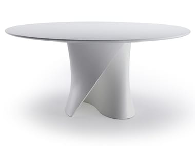 S TABLE - Round Cristalplant¢ç table by MDF Italia