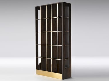 SAGGIO - Open MDF bookcase by Paolo Castelli