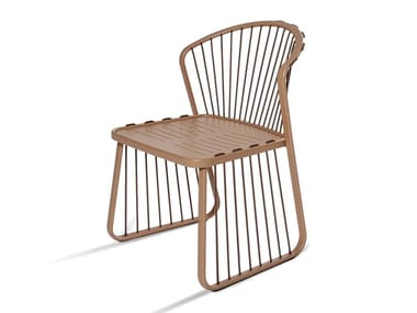 SALLY - Sled base stainless steel garden chair by Coro