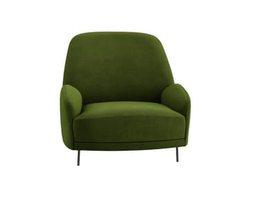 SANTIAGO - Fabric armchair with armrests by Tacchini