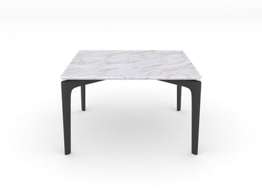 SAUL - Square marble coffee table by Arper