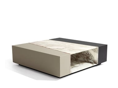 SCALENO - Square coffee table for living room by Giorgetti