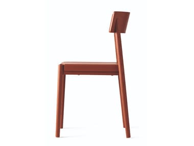 SCANDIA - Stackable wooden chair by Calligaris