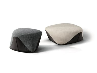 SEKI - Upholstered rectangular fabric pouf by Bonaldo