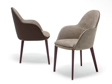 SELENE - Chair with armrests by Giorgetti