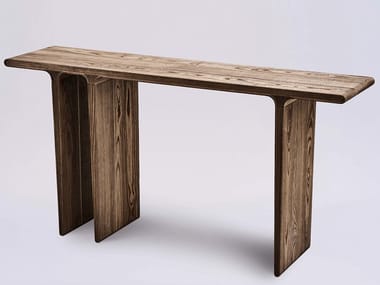 SELIMA - Rectangular ash console table by Paolo Castelli