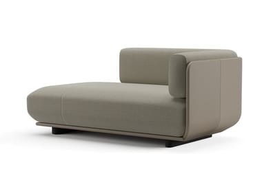 SHAAL - Fabric and leather day bed by Arper