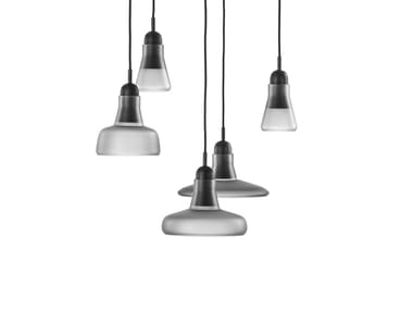 SHADOWS - Dimmable blown glass pendant lamp by Brokis