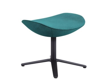 SHELTER - Fabric footstool with 4-spoke base by Tacchini