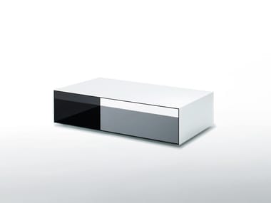 SIO2 TUNNEL - Rectangular crystal coffee table by Glas Italia