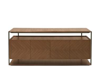 SKYLINE - Walnut sideboard by Giorgetti