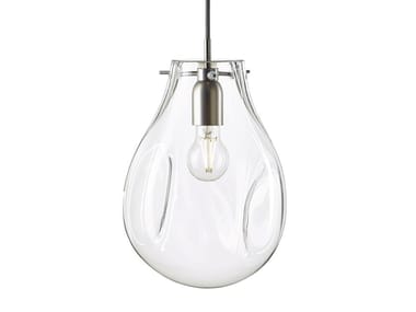 SOAP CLEAR - LED clear glass pendant lamp by bomma