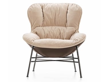 SOFTY - Wing upholstered fabric armchair by Ditre Italia