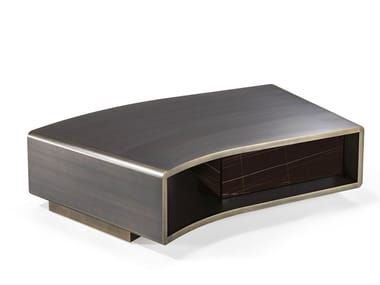 SPACE 40 - Low wooden coffee table with storage space by Reflex