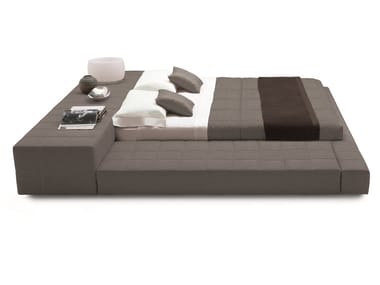 SQUARING - Fabric double bed with removable cover by Bonaldo