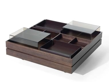 ST. GERMAIN - Wooden coffee table with storage space by Ditre Italia