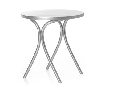 ST.MARK - Round Anodized aluminium garden table by Moroso