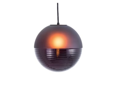 STELLAR BIG - LED blown glass pendant lamp by Pulpo