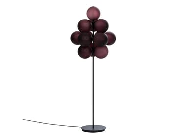 STELLAR GRAPE BIG - Blown glass floor lamp by Pulpo