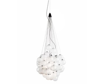 STOCHASTIC - LED blown glass pendant lamp by Luceplan