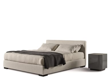 STONE - Fabric double bed with removable cover by Meridiani