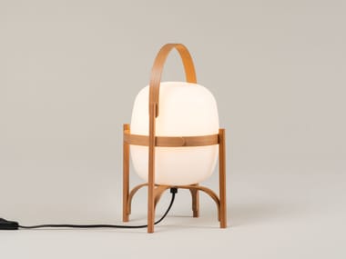 CESTITA - LED wood and glass table lamp by Santa & Cole