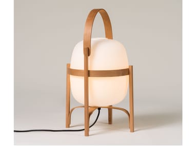 CESTA - LED wood and glass table lamp by Santa & Cole