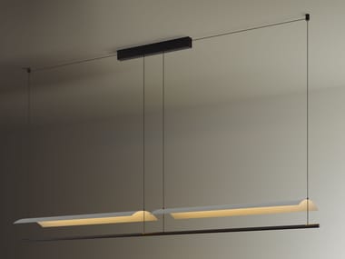 SISTEMA L?MINA - LED metal pendant lamp by Santa & Cole