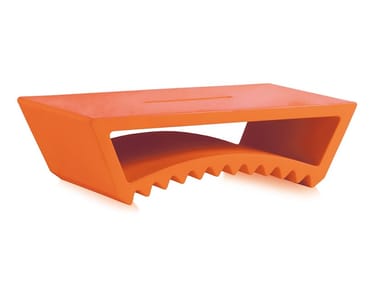 TAC - Rectangular polyethylene coffee table by Slide