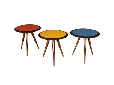 CARAMBOLA - Round wooden coffee table by Morelato