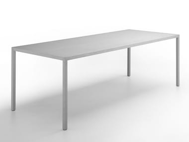 TENSE MATERIAL - Rectangular stone table by MDF Italia