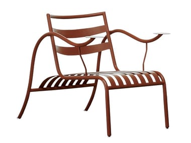 THINKING MAN¡¯S CHAIR - Relaxing painted metal armchair by Cappellini