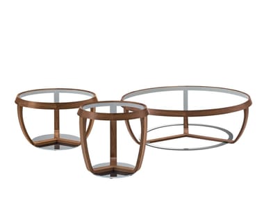 TIME - Solid wood coffee table by Tonon