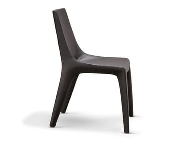 TIP TOE - Upholstered leather chair by Bonaldo