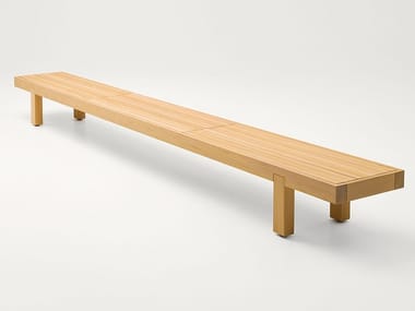 TOKU - Cedarwood garden bench by Paola Lenti