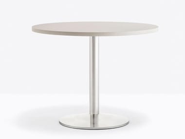 TONDA 4551 - Round steel contract table by Pedrali