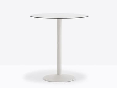 TONDA 4554 - Round steel contract table by Pedrali