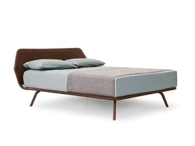 TRAMA INTRECCIO - Solid wood double bed by Pianca