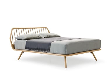 TRAMA LEGNO - Solid wood double bed by Pianca