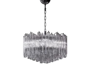 TRILOBI - Handmade blown glass chandelier by Venini